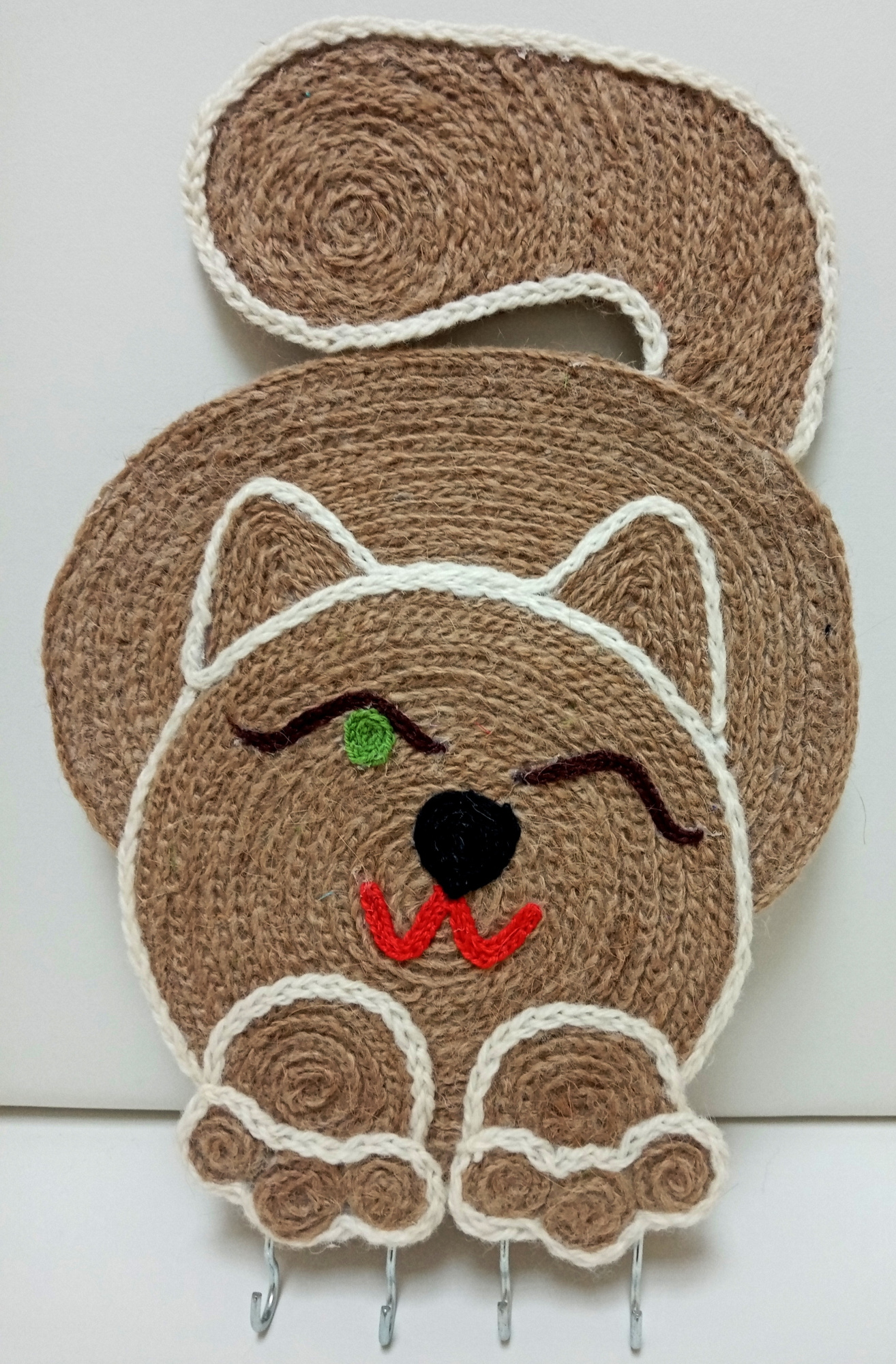 Ключница настенная: Котик